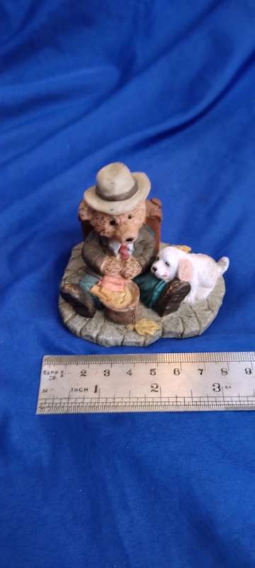 Bear with White Puppy Dog Ornament.
