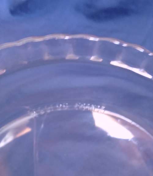 ARCOROC FRANCE VINTAGE MID-CENTURY 1950`S GLASS CHEESE/ CAKE DOME W/ UNDER PLATE 8.5 `
