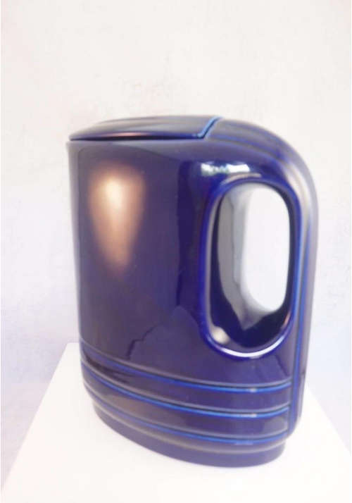 Deco Vintage Mid Century Modern Hall Cobalt Blue Refrigerator Pitcher. `WESTINGHOUSE` USA