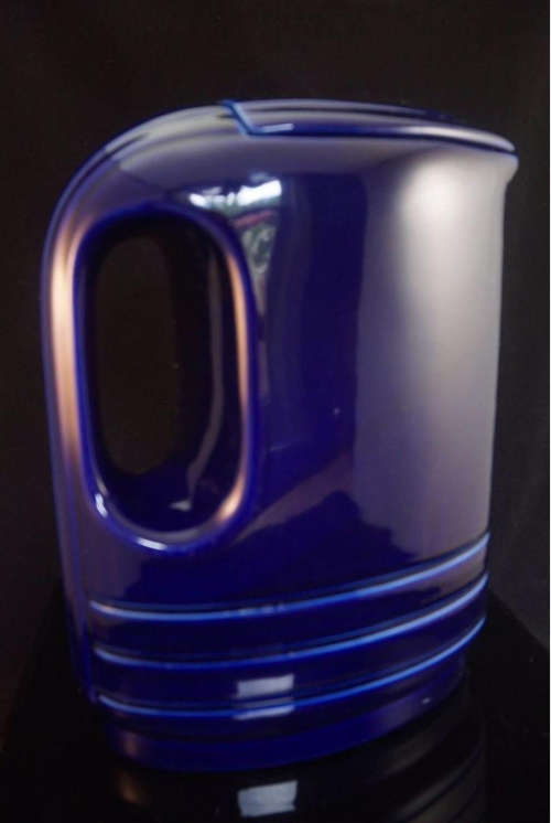 Deco Vintage Mid Century Modern Hall Cobalt Blue Refrigerator Pitcher. `WESTINGHOUSE` USA