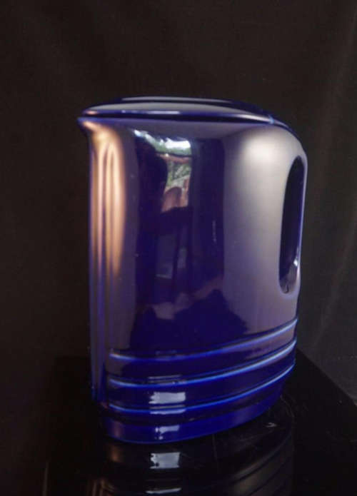 Deco Vintage Mid Century Modern Hall Cobalt Blue Refrigerator Pitcher. `WESTINGHOUSE` USA