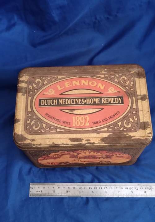 LENNON DUTCH MEDICINES : Home Remedy - (Empty Tin) Good Condition. Getting harder to find !