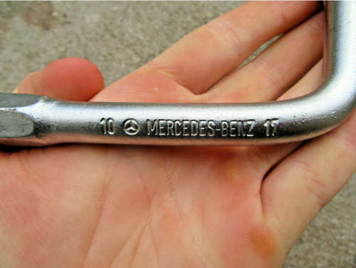 Vintage Mercedes Benz Multitool  10 X 17MM OEM + Lug Wrench + Spark Plug Tool