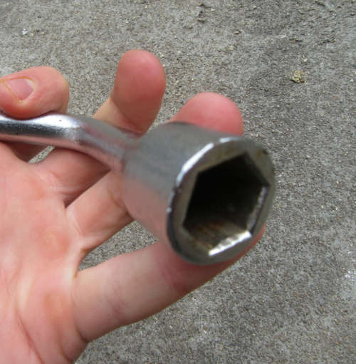 Vintage Mercedes Benz Multitool  10 X 17MM OEM + Lug Wrench + Spark Plug Tool