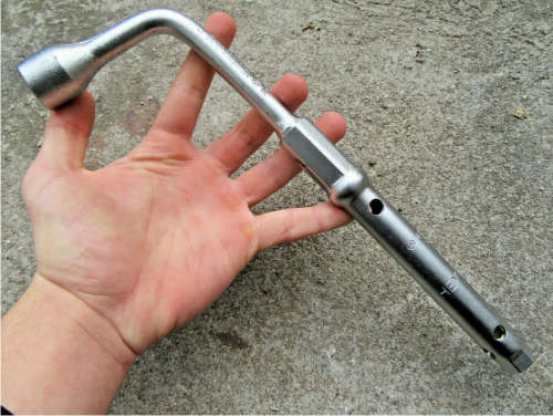Vintage Mercedes Benz Multitool  10 X 17MM OEM + Lug Wrench + Spark Plug Tool