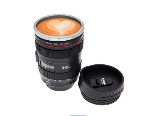 Camera Lens thermal cup. Gift Idea