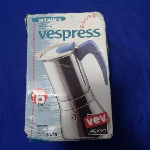 Vev Vigano Espresso Coffee Maker Inox 18/10 Stainless Made in Italy