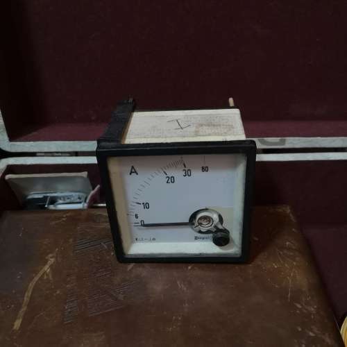 Analogue Ammeter Industrial machine type. 0-30 - 60A. Crompton