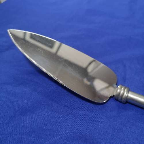Vintage CARROL BOYES Pewter & Stainless Cake Pie Slicer / Server