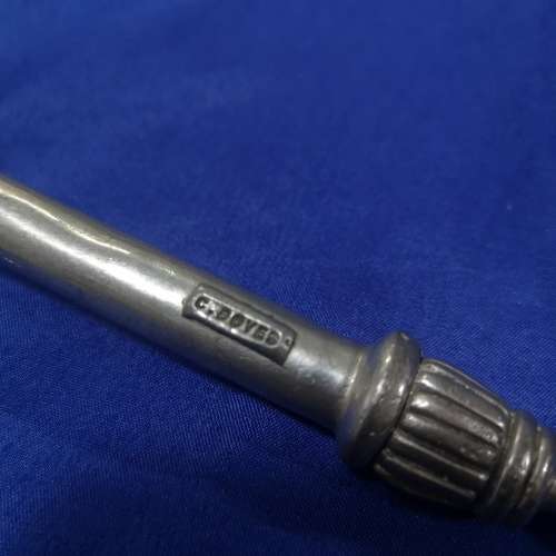 Vintage CARROL BOYES Pewter & Stainless Cake Pie Slicer / Server