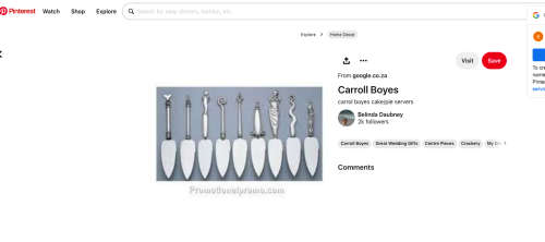 Vintage CARROL BOYES Pewter & Stainless Cake Pie Slicer / Server
