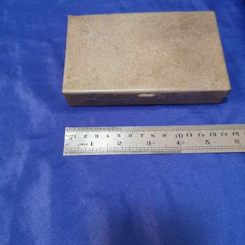 Empty steel vintage tool tin (small)
