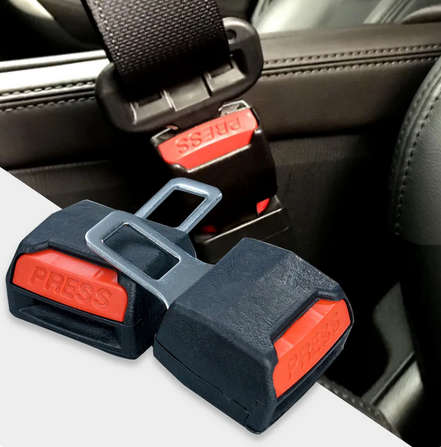 Seat Belt Alarm Noise Canceller and Extender (1 Pair)