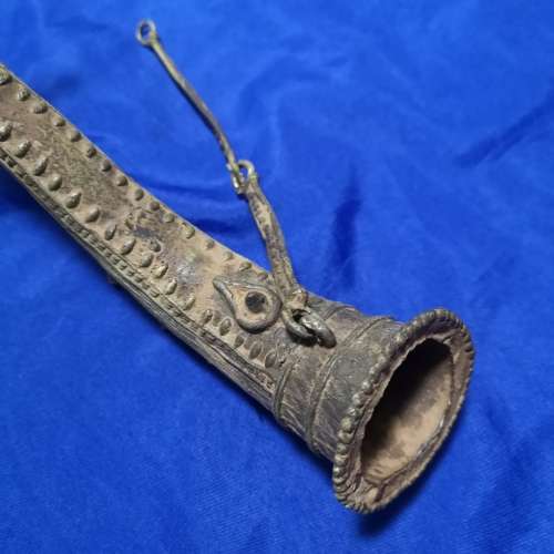 Handcrafted Very Old Brass Tribal Music Instrument Tutari Collectible