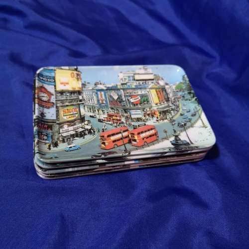 Vintage Melamine Tidbit Snack Trays Italy & Seychelles