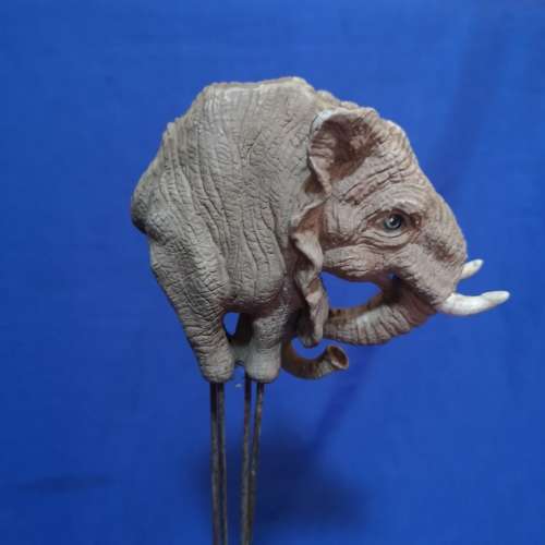 Vintage Award with Unusual Elephant sculpture on Wood base