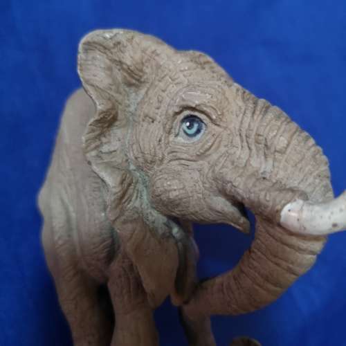 Vintage Award with Unusual Elephant sculpture on Wood base