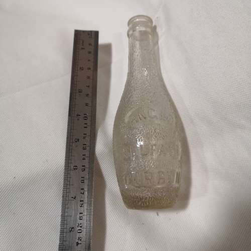 Rare Antique Vintage Embossed Anglo Belfast Durban. Soda Bottle
