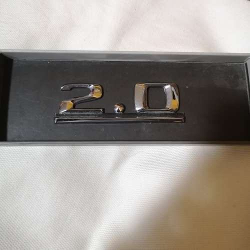 Rare Genuine OEM MERCEDES BENZ 190E W201 `2.0` Rear Trunk Emblem