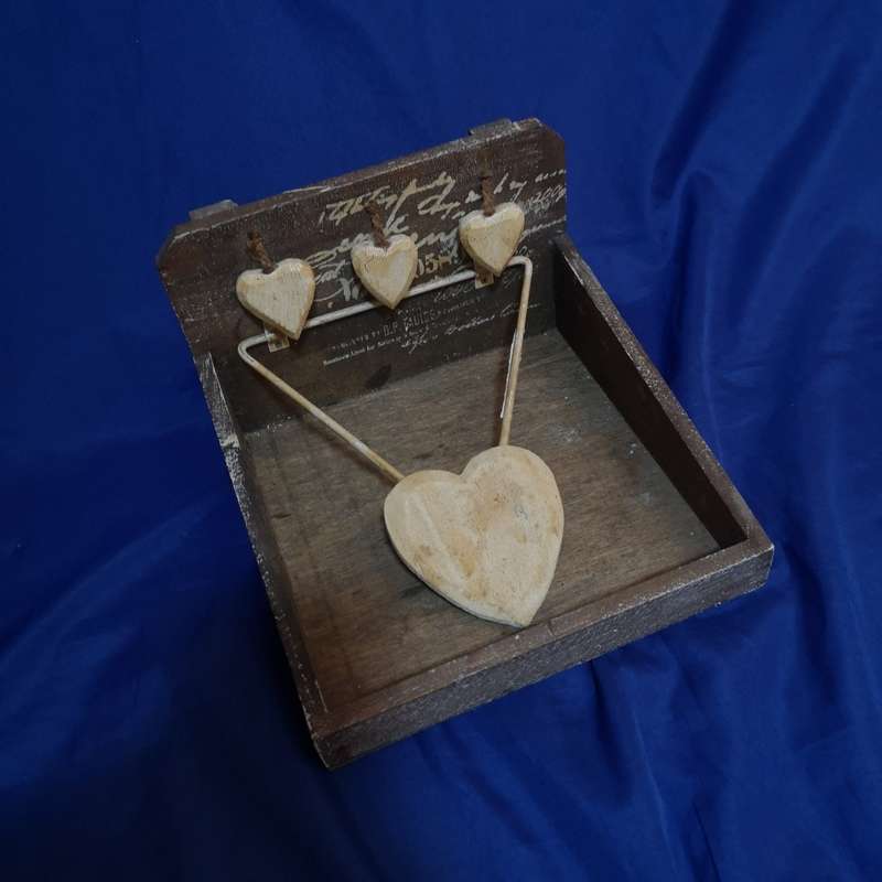 Wood Decorative serviette Holder. Ideal for a Coffee shop or patio