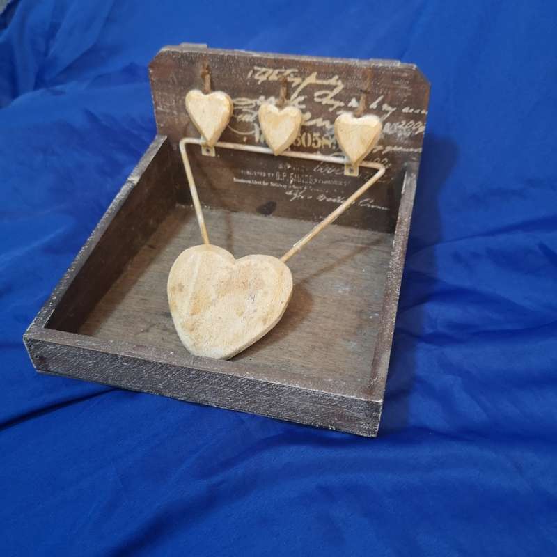 Wood Decorative serviette Holder. Ideal for a Coffee shop or patio