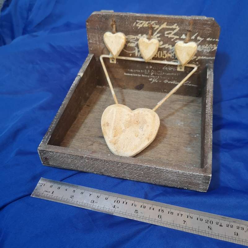 Wood Decorative serviette Holder. Ideal for a Coffee shop or patio