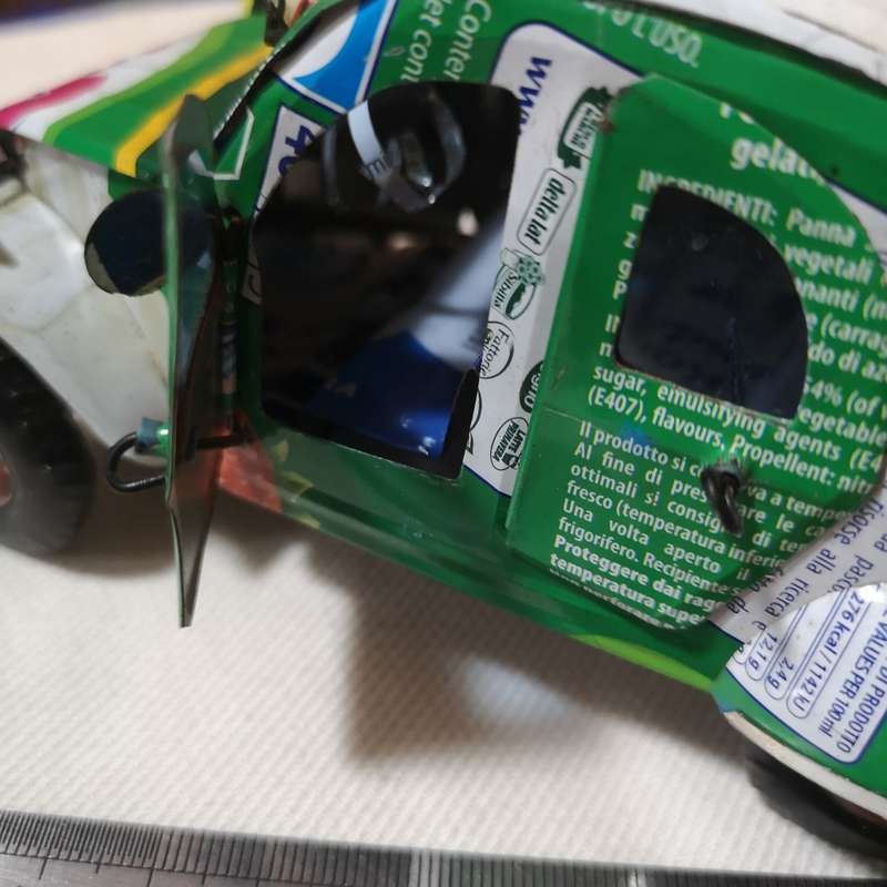 Recycled metal can Model Car. Good Attention to detail