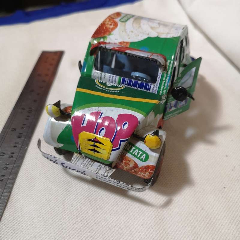 Recycled metal can Model Car. Good Attention to detail