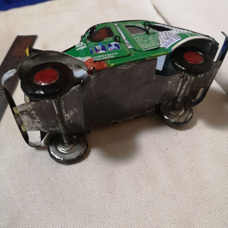 Recycled metal can Model Car. Good Attention to detail