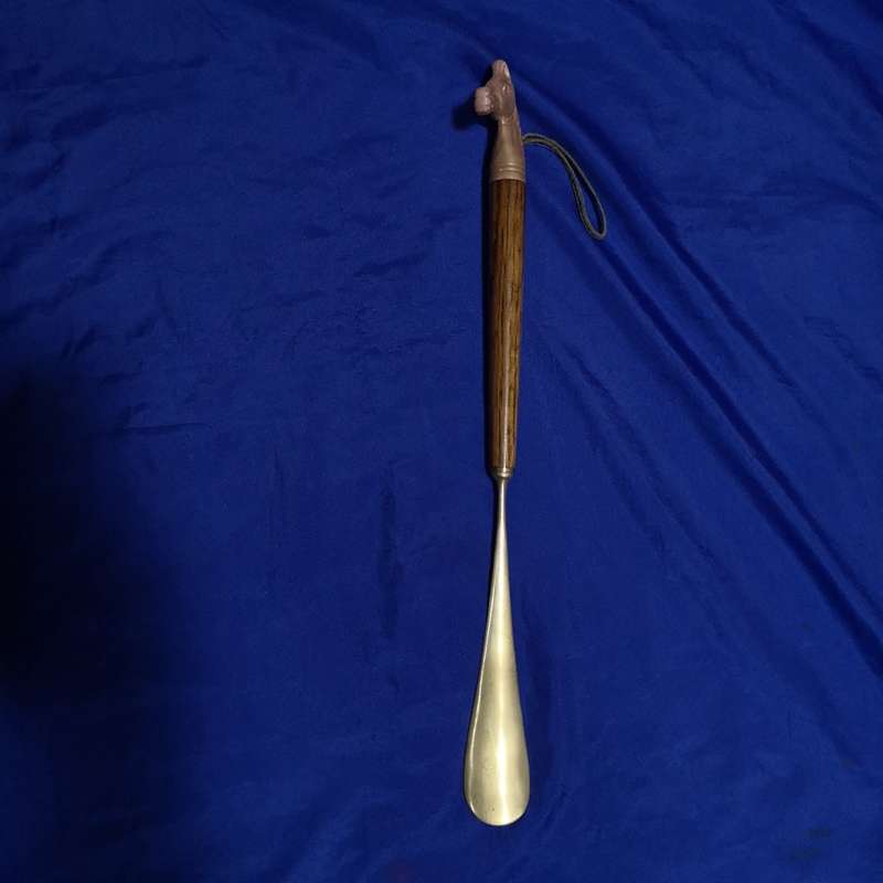 Vintage Decorative Shoe horn Metal Horse Head. solid brass and copper