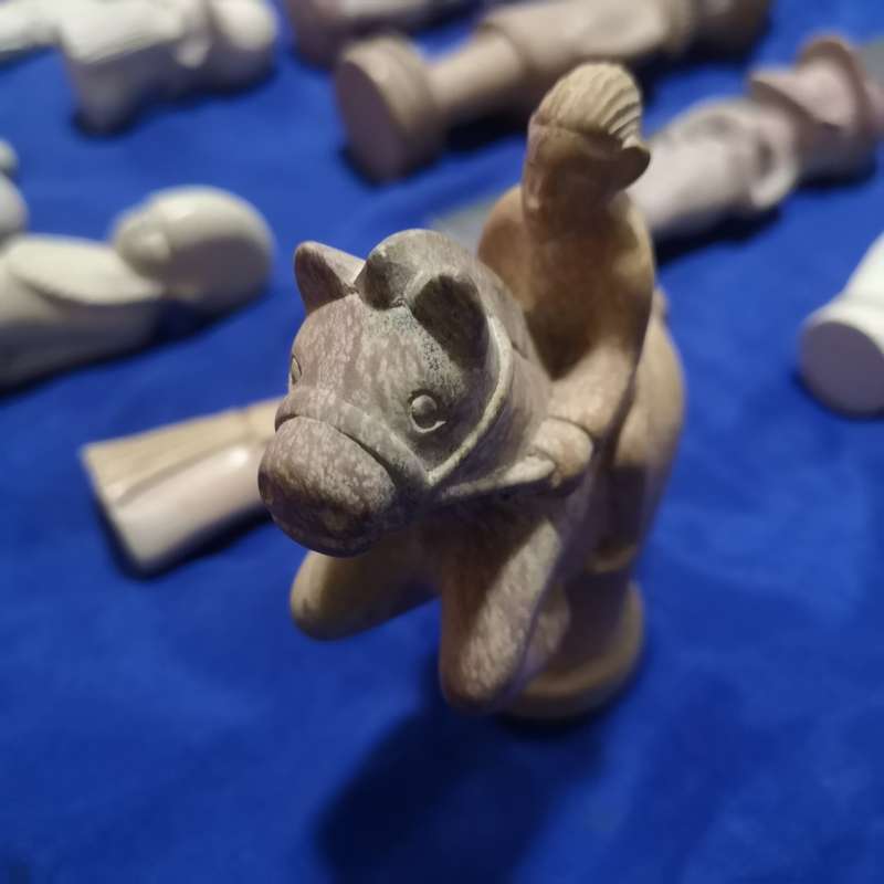 12 Stone Handcarved pieces. Origin unknown (Europe). Beautifully done detailed pieces