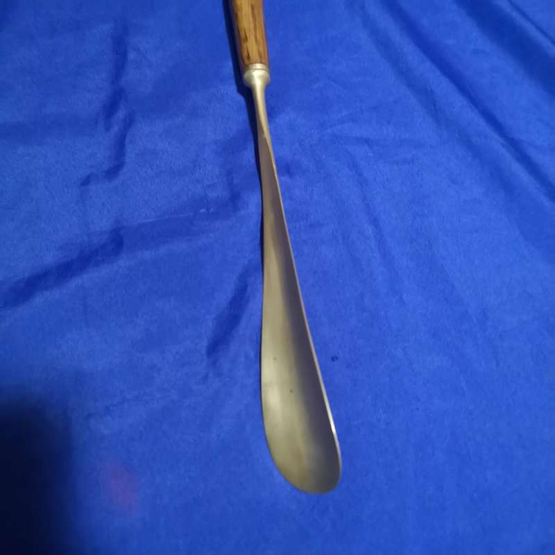 Vintage Brass and Wood Horse Head Long Handle Shoe Horn Equestrian. Rare Find