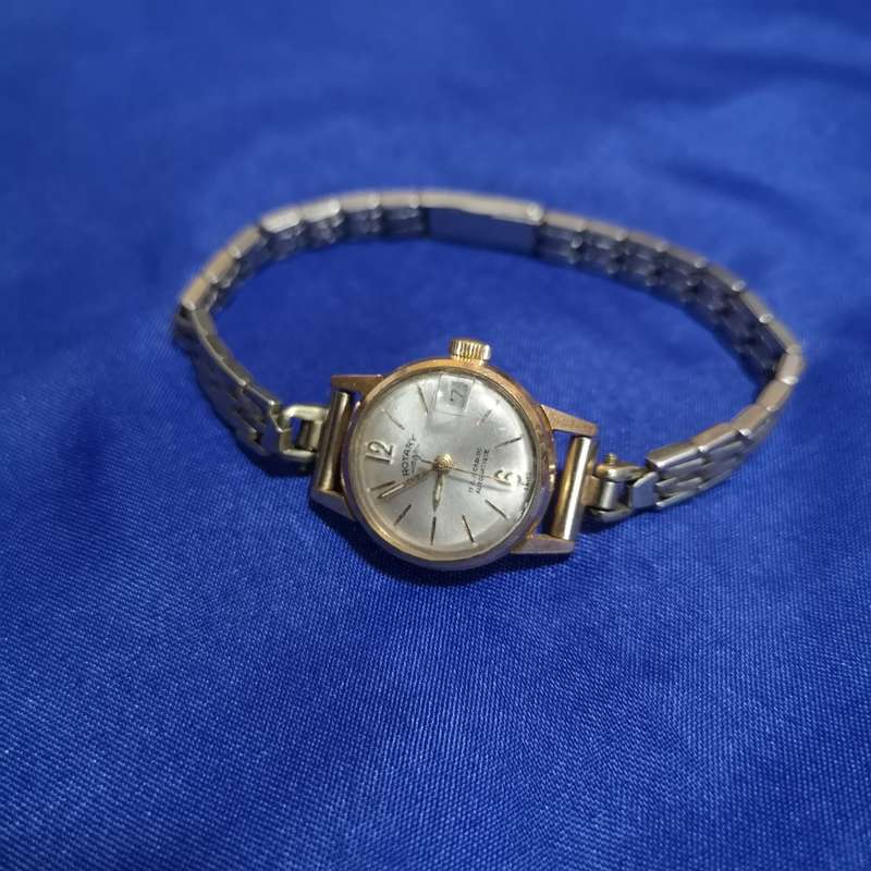 Ladies Vintage Rotary Watch for Women. 17R Incabloc Automatic. Date window. Working condition