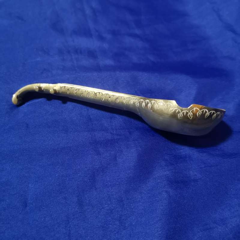 Vintage Brass Sitar Shaped Ashtray- Made in India