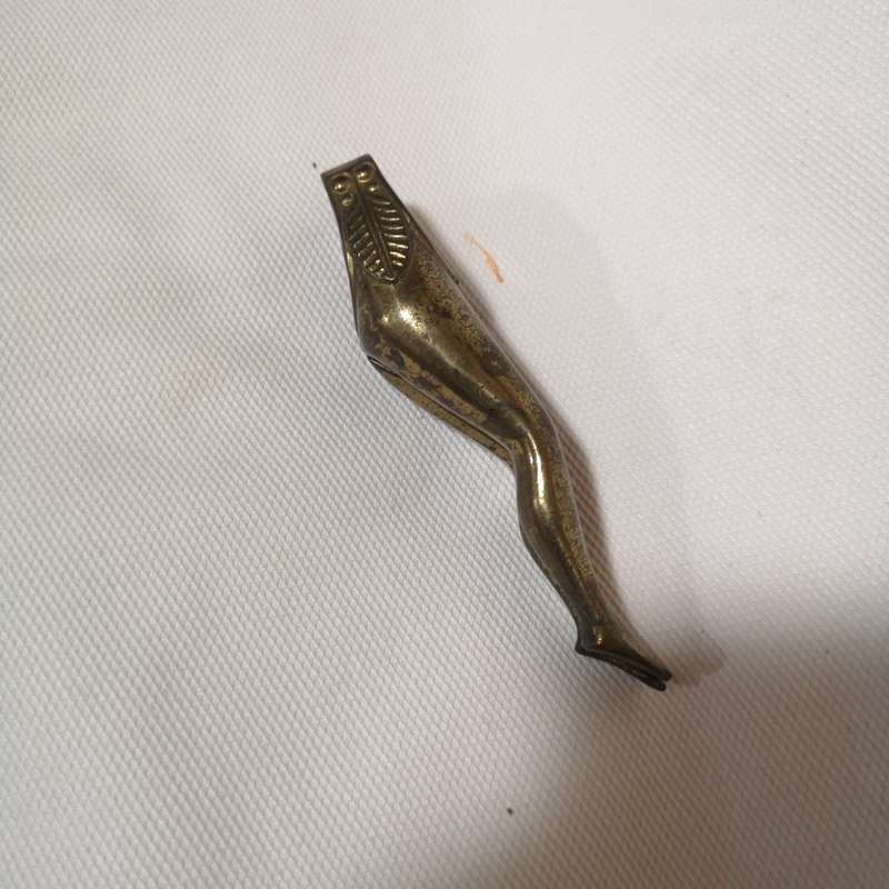 Vintage Ladies Leg Solid Brass Exotic Novelty Nut Cracker Erotica Risque