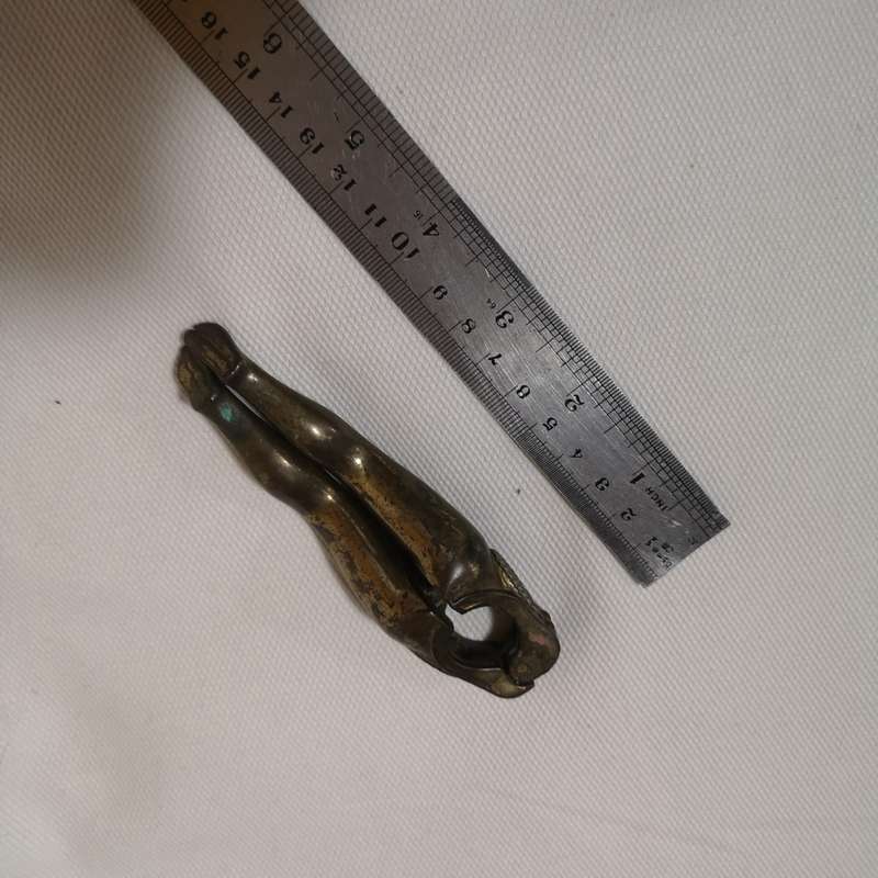 Vintage Ladies Leg Solid Brass Exotic Novelty Nut Cracker Erotica Risque
