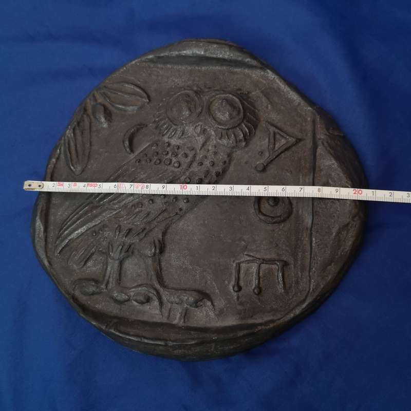 Vintage Tetradrachm of Athens- Enlarged Replica coin by Kiley Baker. No 15 of 250 Produced.
