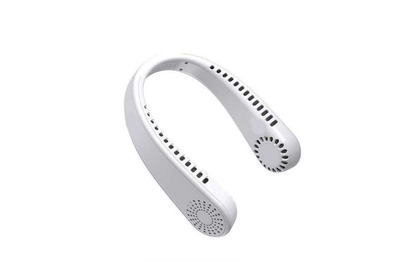 Portable USB charging Bladeless Neck Fan. fast Cooling 3 fan speeds. Long battery life 3.7v.