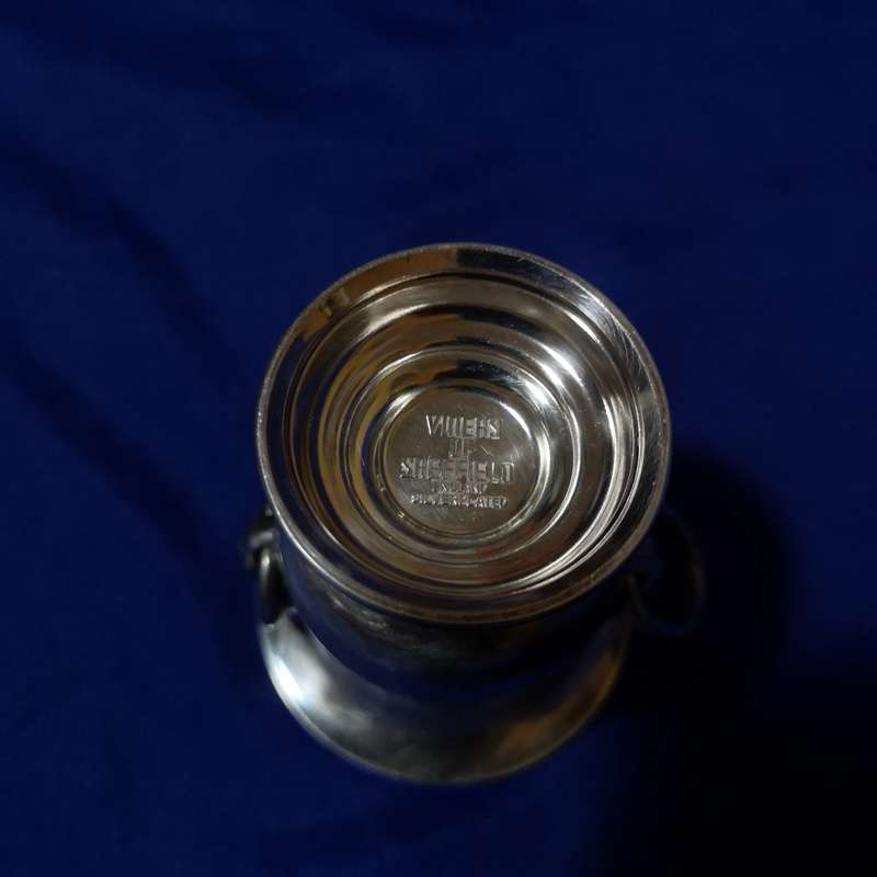 Vintage Wine Cup Small Silver Plated Viners Of Sheffield England With Lions Head