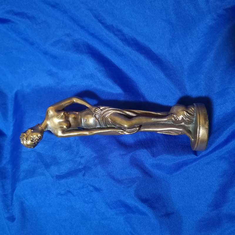 Vintage Venus of the Bath Sculpture, Gold or Copper Gilt. Please see images