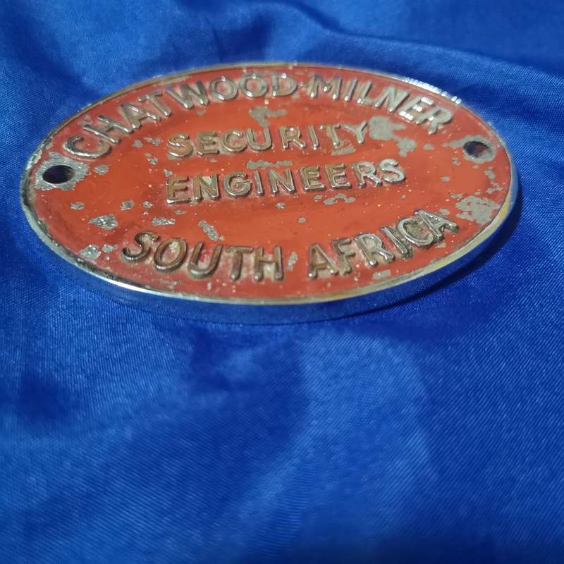 Chatwood Milner Vintage Safe Plaque