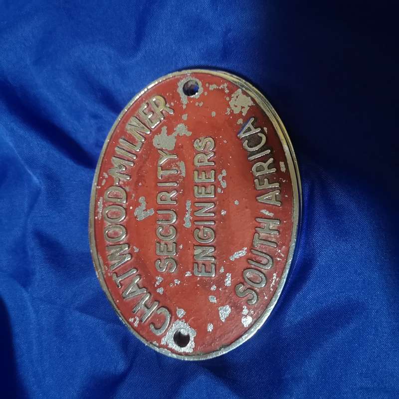 Chatwood Milner Vintage Safe Plaque