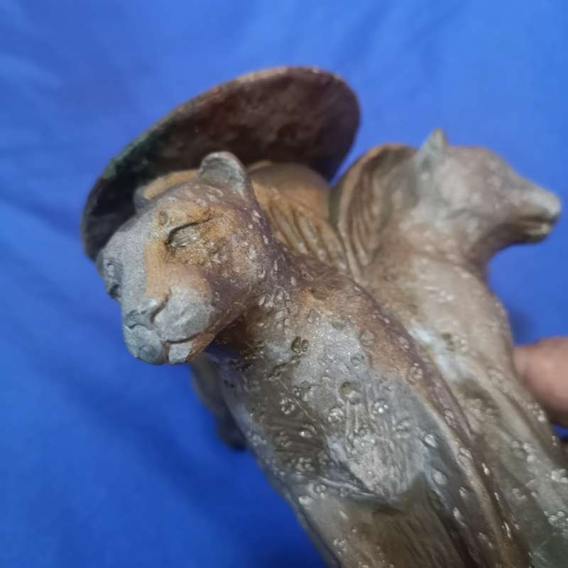 3 Leopard candle holder. Vintage beautifully made. Size in pictures