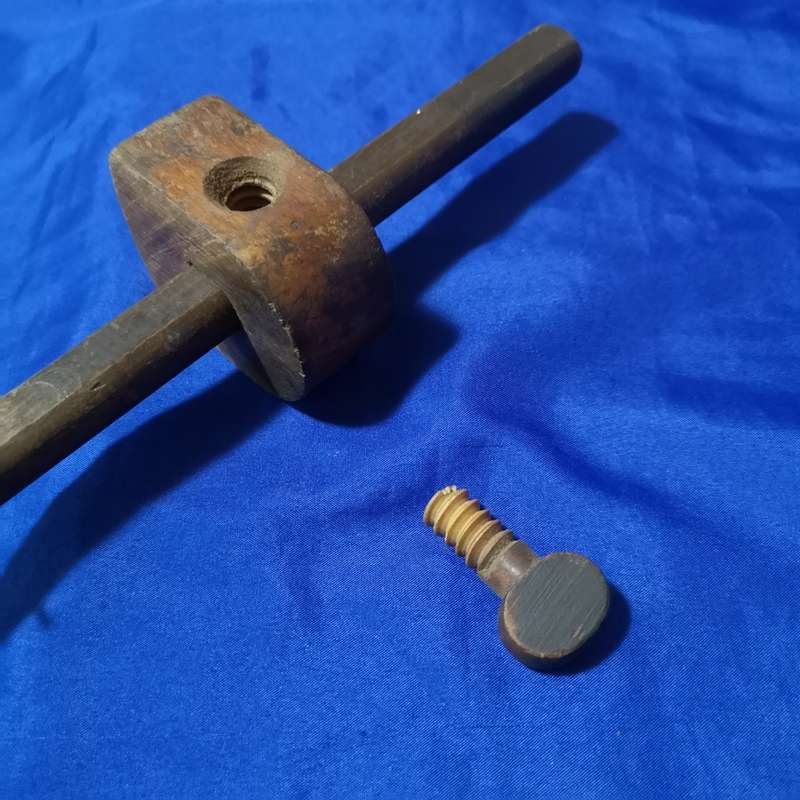 VINTAGE Mortise Guage Wooden Measuring Sliding Ruler Marking Scribe Guage Tool