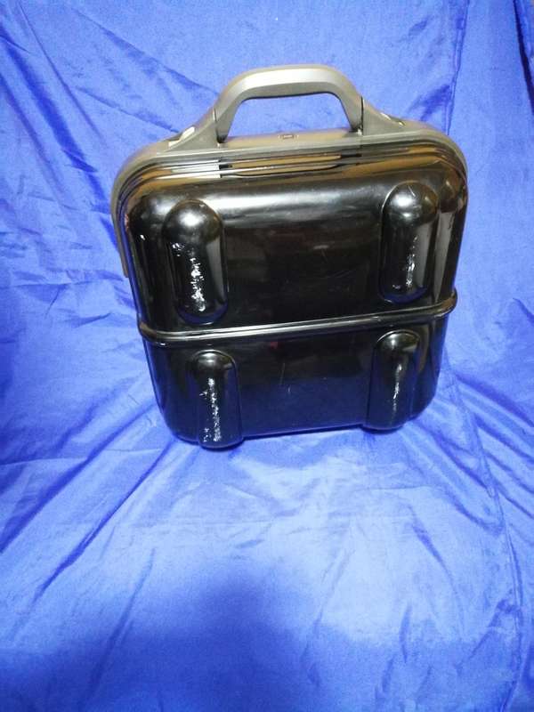 Vintage JVC Movie Camera Clamshell Case. With clip on shoulder straps. Avant Garde
