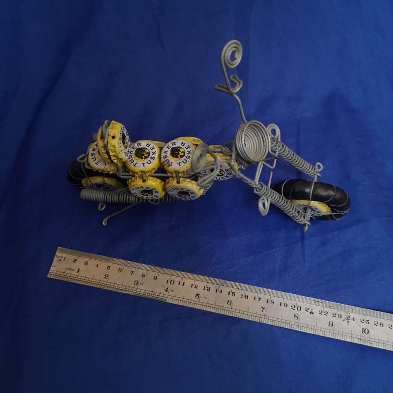 Bottle cap Motorcycle- Indigoarts- African Recycling Artists (Kenya)