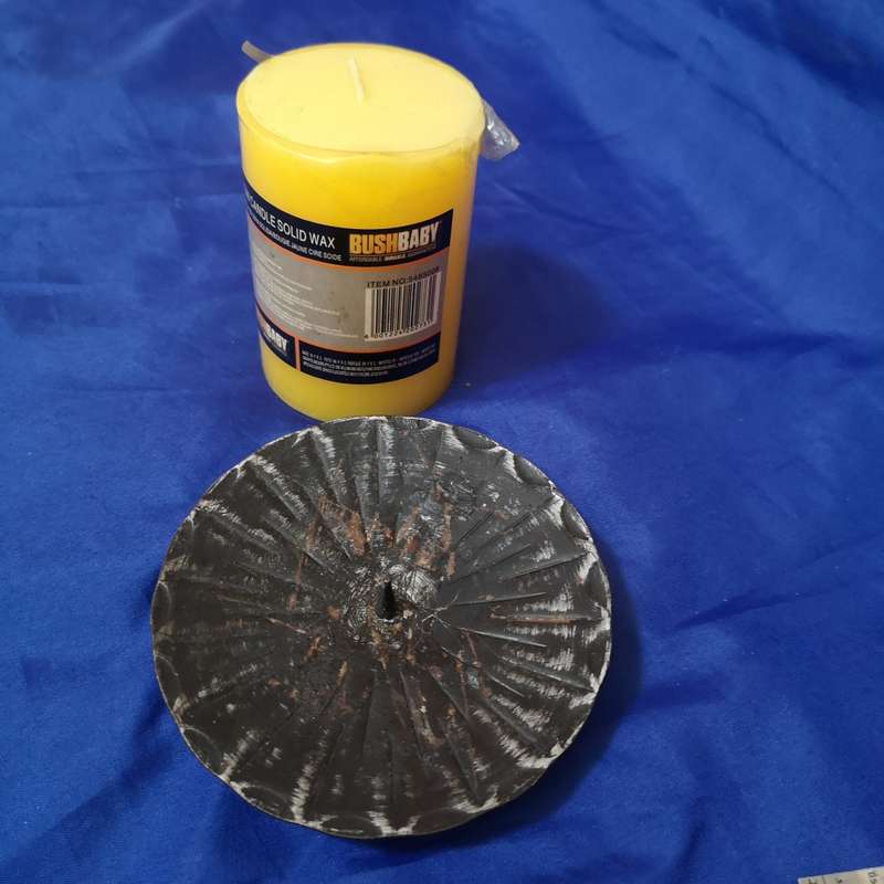 Candle Holder, Vintage- Made in West Germany. With Citronella Candle