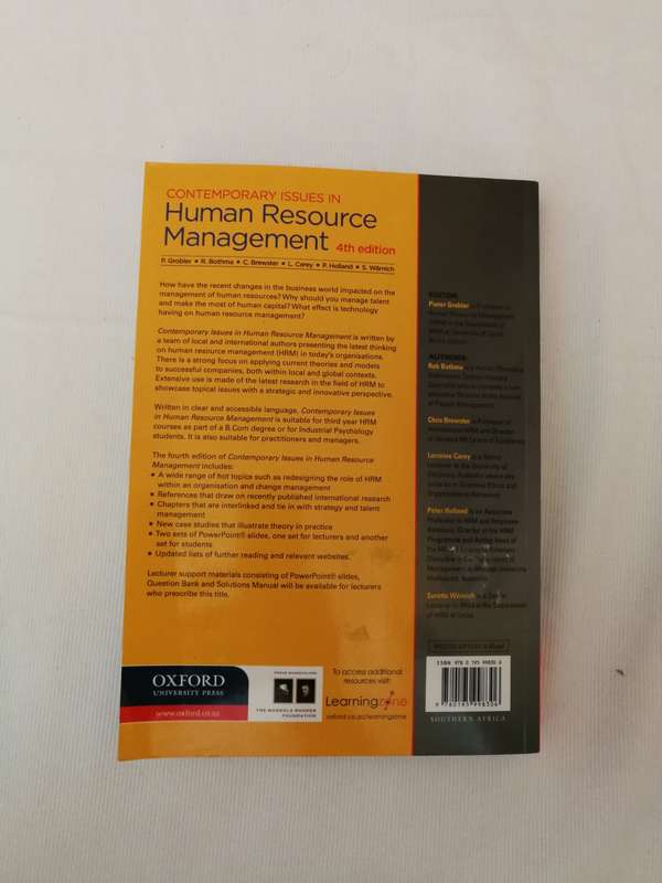 Contemporary Issues in Human Resource Management