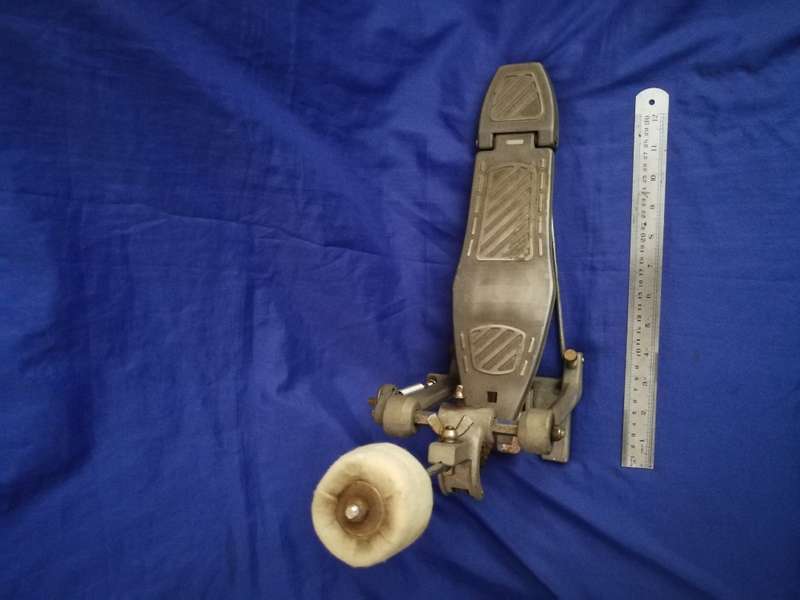 Bass Drum Kick Pedal Vintage. chain type.