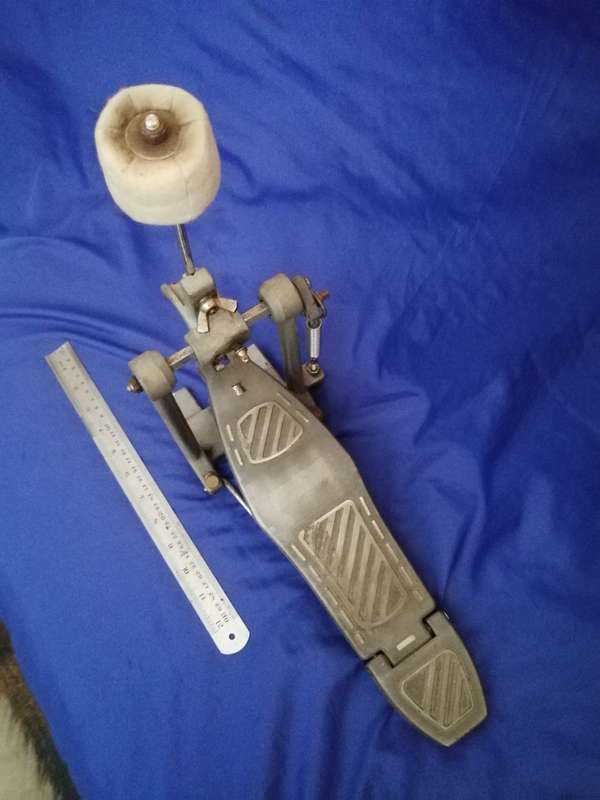 Bass Drum Kick Pedal Vintage. chain type.